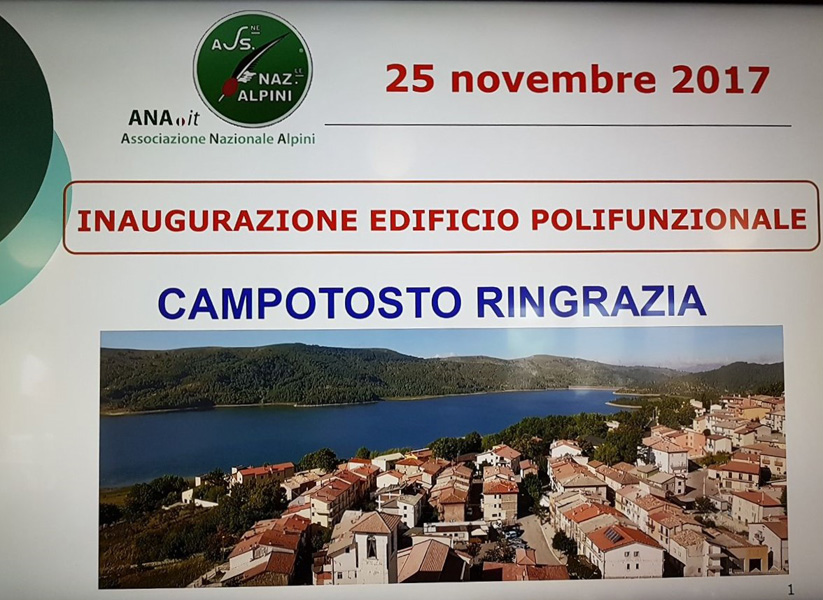 25 Novembre 2017 – Inaugurazione prima struttura ANA